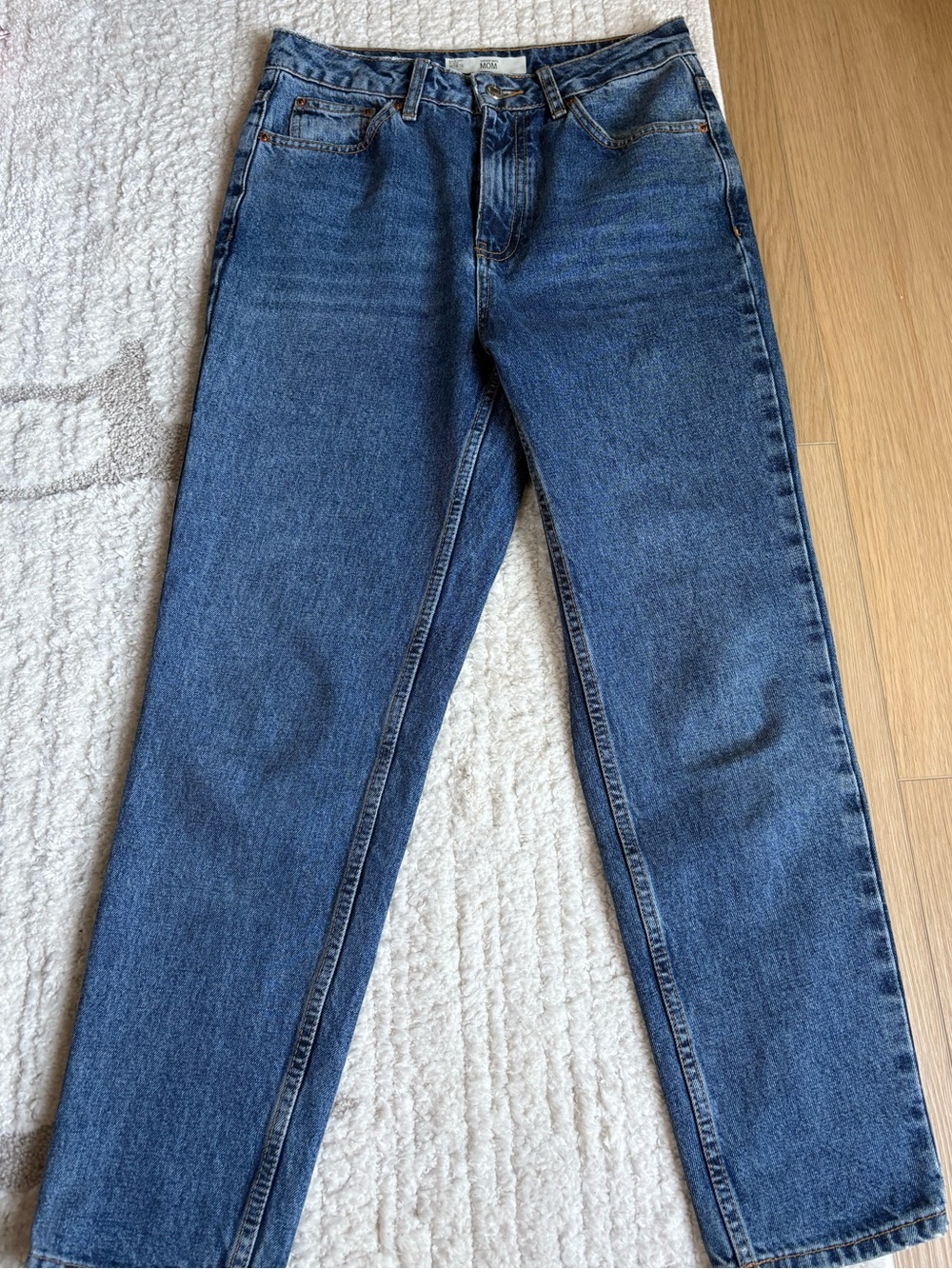 Topshop Mom Jeans Dark Denim